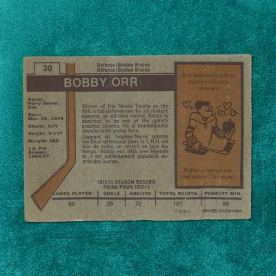 Bobby Orr #30
