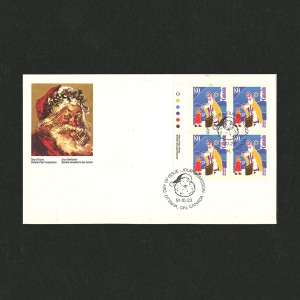 Enveloppe Premier Jour Noël 80¢ 1991