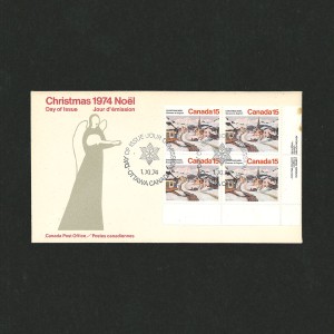 Enveloppe Premier Jour Noël 1974 15¢