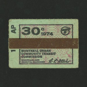 Coupon Metro 1974