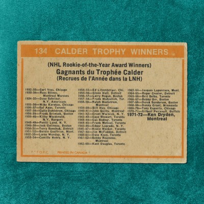 Calder Trophy Winners #134