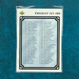 Checklist 221-330 #280