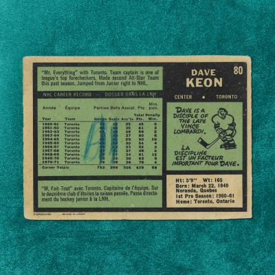 Dave Keon #80