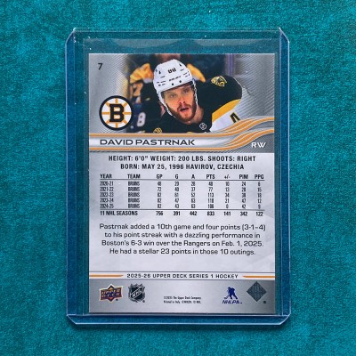 David Pastrnak #7