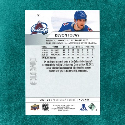 Devon Toews #51