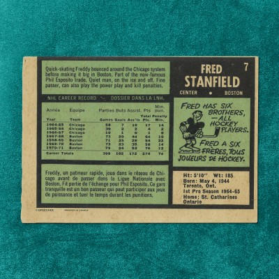 Fred Stanfield #7