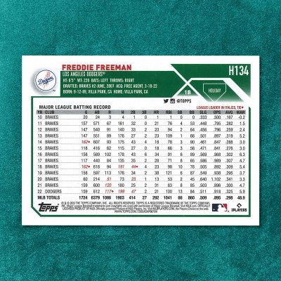 Freddie Freeman #H134