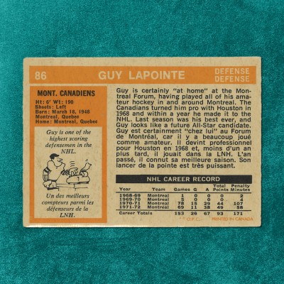 Guy Lapointe #86