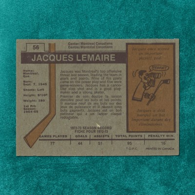 Jacques Lemaire #56