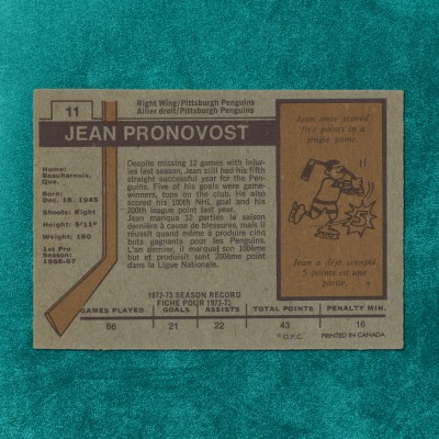 Jean Pronovost #11