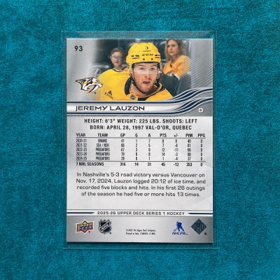 Jeremy Lauzon #93