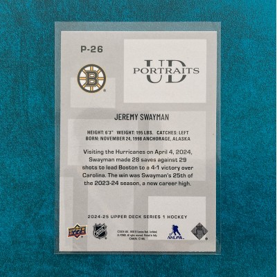 Jeremy Swayman #P-26