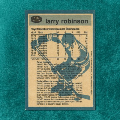 Larry Robinson #196