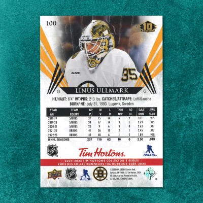 Linus Ullmark #100