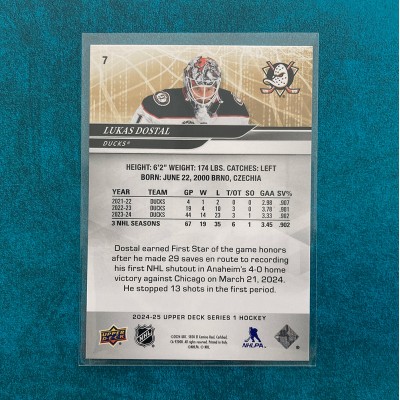 Lukas Dostal #7