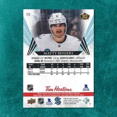 Matty Beniers #75