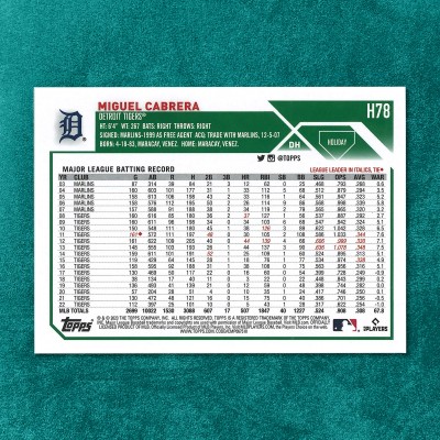 Miguel Cabrera #H78