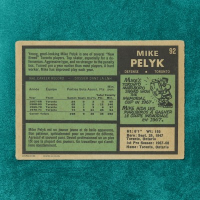 Mike Pelyk #92
