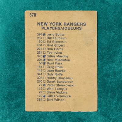 New York Rangers #370