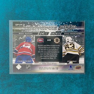 Nick Suzuki & Brad Marchand #GPVP-3