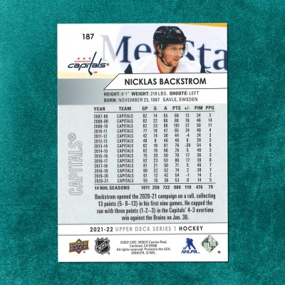 Nicklas Backstrom #187