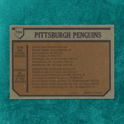 Pittsburgh Penguins #104