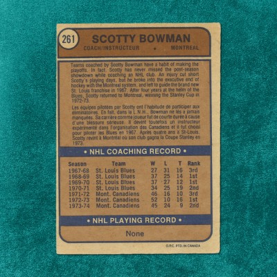 Scotty Bowman #261