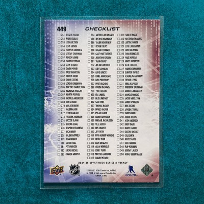 Series Two Checklist 251-350 #449