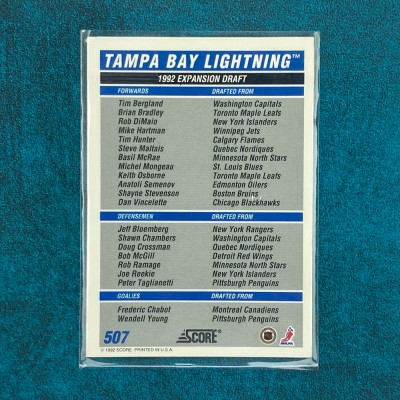 Tampa Bay Lightning Expansion Draft #507