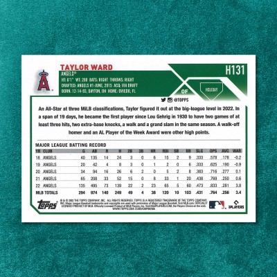 Taylor Ward #H131