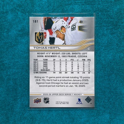 Tomas Hertl #181